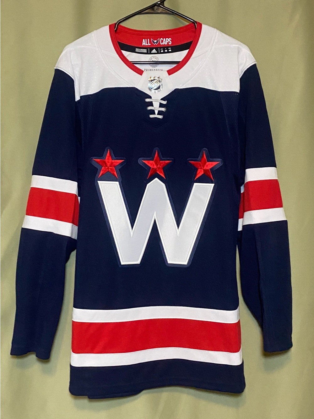 Adidas PRIMEGREEN Washington Capitals Alternate 3rd W Jersey size 46